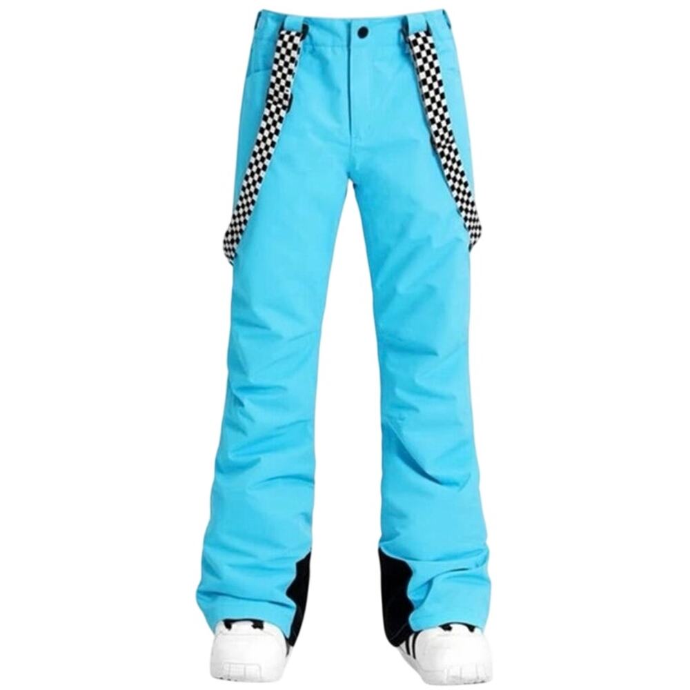 SKYR Rare Label Vintage Juniors XL blue Ski Snow Bib Overalls Pants Retro